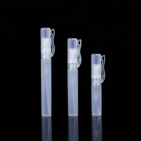 Stylo de parfum en stock usine 5ml, 8ml, 10ml, petit flacon pulvérisateur en plastique pour désinfection à l'alcool et remplissage d'eau