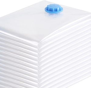 Sacs de rangement sous vide en plastique hermétiques pour vêtements, literie et chaussures - 50x70cm Pompe manuelle (Matériau PA+PE Écologique) - Product Image 3