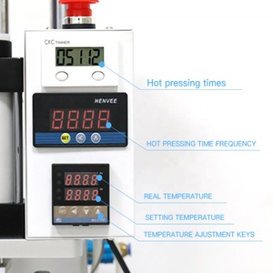 Hot <b>Printer</b> Pneumatic Foil Stamping Pressing Embossing Machine for PVC Leather Wood Custom Logo Bronzing - Product Image 3