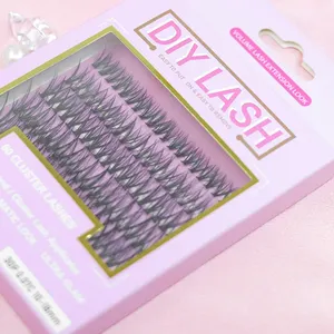 Individual Lashes Eyelash Cluster 2024 Lash Cluster Extension Pbt Korean Silk Diy Cluster Lash Kit