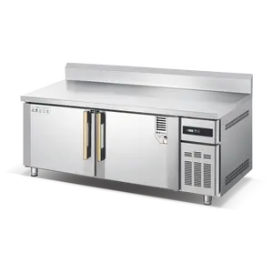 Favourite freezer 2 door Brand New commercial workbench freezer large capacity double door chiller for kitchen