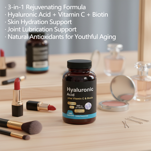 อาหารเสริมไฮยาลูรอน 240 แคปซูล ผสมไบโอติน 5000 ไมโครกรัม วิตามินซี 25 มิลลิกรัม 3 in 1 บำรุงผิว ข้อต่อ ช่วยให้ผมและดวงตาแข็งแรง - Product Image 2
