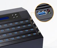 Duplicador de Discos Duros Externos y Unidad Flash USB 3.0 Todo en Uno de 8/16/24/40 Puertos con Detección de Datos Compatible con SSD NVMe