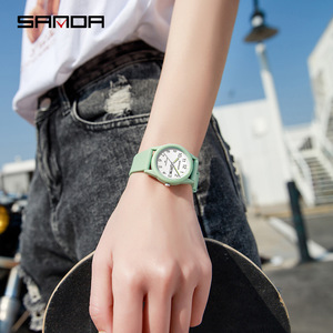 <span class=keywords><strong>Montre</strong></span> Sanda 6091 pour homme, 40 mm, bracelet en acrylique noir, boîtier en résine écologique, étanche, <span class=keywords><strong>montre</strong></span> <span class=keywords><strong>sport</strong></span> pour homme, étudiant, cadeau - Product Image 3
