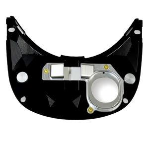 Cubierta de Faro Circular de Plástico ABS Negro Brillante, Estilo Retro <span class=keywords><strong>Cafe</strong></span> <span class=keywords><strong>Racer</strong></span>, <span class=keywords><strong>Universal</strong></span> para Motocicletas Modificadas - Product Image 1