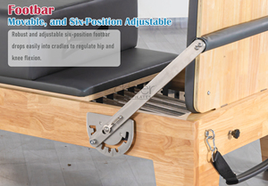 Legno di quercia marrone verde rosa Pilates Reformer personalizzato per il <span class=keywords><strong>Core</strong></span> Training <span class=keywords><strong>Fitness</strong></span> e uso Yoga direttamente dai produttori - Product Image 5