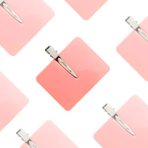 Pinza para el Cabello en Forma de Corazón, Color Rosa, 10 cm, Plástico, Accesorio para el Cabello de Uso Diario - Product Image 4
