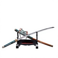 Épée de samouraï Tachi japonaise traditionnelle, style long, en acier à haute teneur en carbone, lame monobloc, pour la défense personnelle, objet de collection.