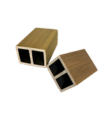 Poutres et tubes brossés 60x42mm en WPC (bois composite) étanches 42mm pour extérieur, technique de co-extrusion plastique-bois, vente chaude