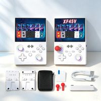 Console de jeu portable rétro open source XF45V, écran 4,5 pouces, WiFi, multijoueur, 15000 jeux intégrés, batterie 4000 mAh, basée sur Linux