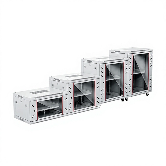 6U/9U/12U Wall-Mounted Network Cabinet Low-Voltage Distribution Box 19-Inch Switch/Server/Monitoring Equipment Stock Mainland