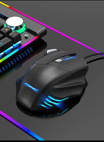 Desain terbaru bersinar 2025 baru modis kabel Pc Gaming Compute Mouse untuk Aksesori komputer