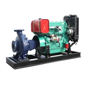 Pompe à eau diesel HNYB pour l'irrigation agricole pompe à eau multicellulaire horizontale auto-amorçante moteur diesel 150hp