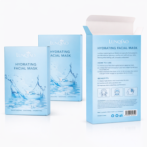 Boîte d'emballage cosmétique personnalisée, carton pliable pour l'emballage de masques faciaux, logo personnalisé, directement de l'usine - Product Image 5