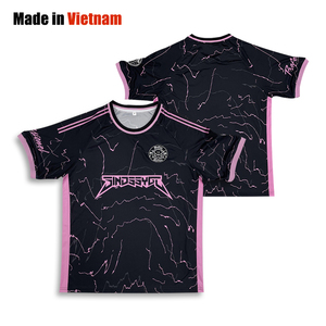 Camiseta de fútbol transpirable personalizada con diseño de logotipo de sublimación, camiseta de fútbol de moda callejera - Product Image 1