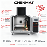 Découpeuse laser à fibre mini Chenmai 800W 4040 400*400mm, machine CNC de bureau pour acier inoxydable, aluminium, laiton
