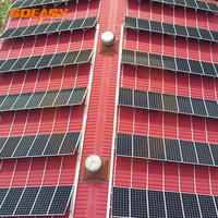Support de montage trépied SOEASY, pince de fixation pour toit métallique, support de panneau solaire à inclinaison variable pour tôle à joint debout, robuste