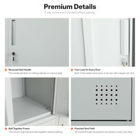 Armoire Métallique à 12 Portes en Acier pour Salle de Sport, École, Appartement, Vestiaire Étudiant et Personnel - Structure Démontable et Durable