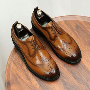 Nouvelles Chaussures Classiques pour Hommes, Marque Populaire, Fabriquées à la Main, Style Patchwork en Cuir de Vachette, Décontractées, Business, Sport - Product Image 2