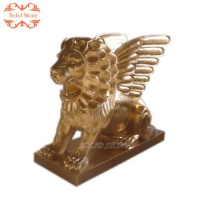 Estatua De León de latón fundido decorativa para jardín exterior grande - Product Image 1