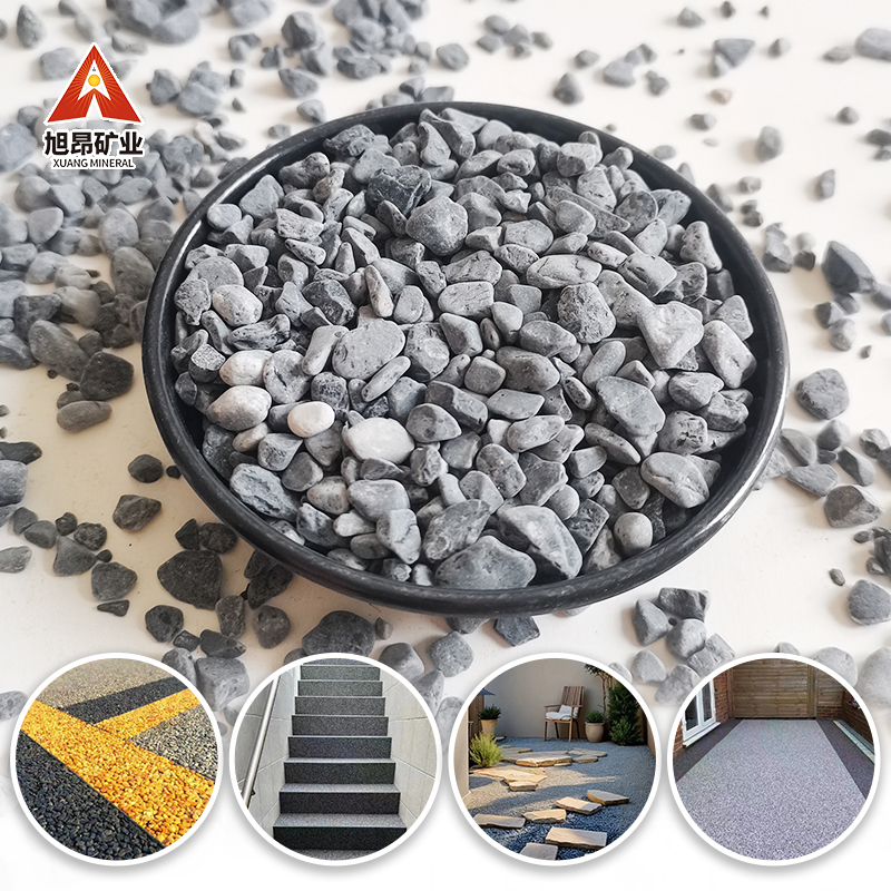 Natural Black and Gray Washed Stone