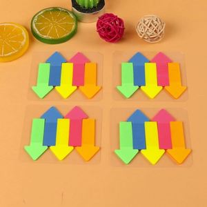 Color Fluorescent Sticky Notes PET Sticky Notes Message Paper Tear-off Indicator Index <b>Bookmark</b> Stickers - Product Image 5