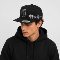 Casquettes Snapback et Casquettes de Baseball Structurées à 5 Panneaux Personnalisées avec Broderie 3D et Bordure en Strass sous la Visière – Vente en Gros