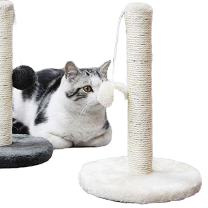 猫抓板 Premium Basics 小猫猫塔树剑麻抓板，带悬挂球，适合小猫或小型猫 - Product Image 3