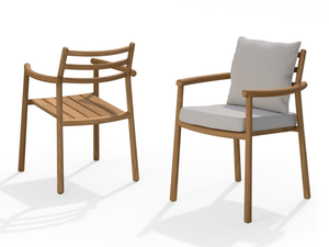 Langlebiges Modernes Nordisches Massivholz-Sofa-Set mit PE-Rattan Allwetter-Stoff Dicke Kissen für den Außenbereich in Hof & Villa - Product Image 4
