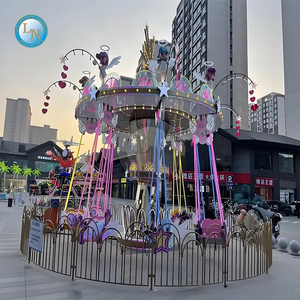 <b>Cheap</b> Luxury Steel Flying Chair Rides Rotating Musical Swing Kindergarten <b>Playhouse</b> Amusement Park Luxury Rotating Flying Chair - Product Image 2