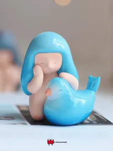 Mei Chai X Luo torta stordita scatola cieca in resina simpatico cartone animato giocattolo figurina buona notte foresta artista casa delle bambole accessori - Product Image 3