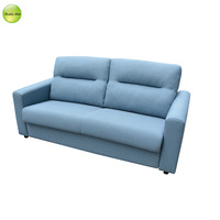 Reddeboo sofá cama extraíble de tela azul moderno ahorra espacio sala de estar muebles de dormitorio sofá cama futón plegable con colchón 2701