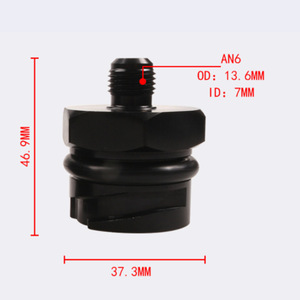 จี๋เซี่ย วาล์วแคป AN10 อลูมิเนียมอัลลอยด์สีดำ สำหรับ LS1 LS2 LS3 LS6 LS7 ข้อต่อฝาปิดน้ำมันเครื่อง - Product Image 2