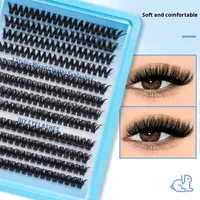 Fabriqué à la main Fluffy Faux Vison Cluster Segment Lash Private Label CustomLogo Individual Extensions Wholesale DIY Cluster Lashes