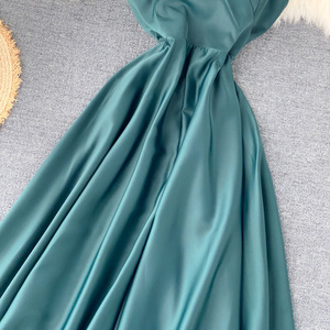 Robes sexy dos nu à nouer à la taille pour femmes, couleur unie, tendance - Product Image 6