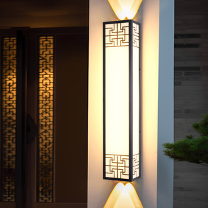 Faretto da Esterno Impermeabile IP55 in Acciaio Inox, Stile Cinese, Illuminazione Su e Giù, per Cortile, Villa, Luce da Parete, Lampada per Pilastro - Product Image 3