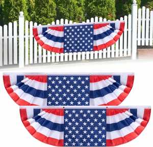 ธงชาติอเมริกันแบบดั้งเดิมขนาด 5 x 1.5 ฟุต สำหรับวันชาติ 4 กรกฎาคม ขายส่ง ราคาพิเศษ ผลิตภัณฑ์ส่งเสริมการขายแบบพับยาว - Product Image 2