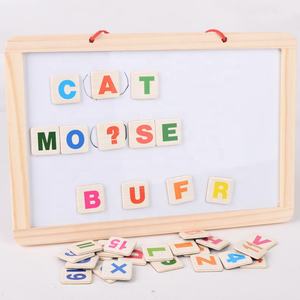 <span class=keywords><strong>Pizarra</strong></span> <span class=keywords><strong>magnética</strong></span> de doble cara para niños, tablero de escritura colgante - Product Image 4