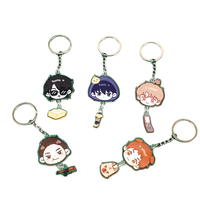 Pendentif en plastique avec breloque découpée au laser porte-clés en acrylique avec impression UV porte-clés en acrylique personnalisé animation mignonne porte-clés en forme de dessin animé breloque en acrylique