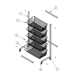 Étagère gondole simple face légère et écologique pour supermarché, présentoir en fil métallique, installation rapide, fabrication durable - Product Image 3