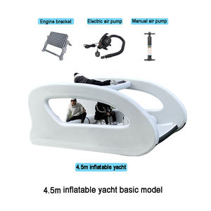 Catamaran gonflable <span class=keywords><strong>à</strong></span> deux étages, petit yacht portable, pliable, pour 6 personnes, bateau gonflable pour la pêche/les jeux aquatiques - Product Image 6