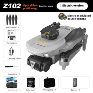 โดรนรุ่น Z102 ความละเอียด 4K ใหม่ บินได้นาน หลบหลีกสิ่งกีดขวางได้ ควบคุมระยะไกล ถ่ายภาพทางอากาศแบบ HD ควอดคอปเตอร์ไร้แปรงถ่าน ของเล่น - Product Image 6