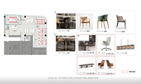 Ensemble de meubles de restaurant, de café, de salon de thé, de pizza, de style moderne chinois, en cuir et en bois, banc, canapé, table, chaise