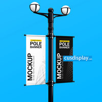 Meilleur support de bannière publicitaire en vinyle personnalisé pour rue/avenue, avec poche pour bâton de drapeau, supports de fixation écologiques pour graphiques verticaux