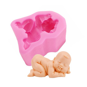 3D bambino sapone per dormire stampo cioccolato torta strumenti decorazione torta fondente 3D Silicone stampo per alimenti - Product Image 6