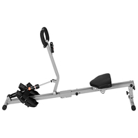 BNcompany - Máquina de Remo Hidráulica Magnética Plegable de Hierro para Gimnasio en Casa, Equipo de Fitness, Entrenador Cardiovascular Aeróbico, Nuevo Diseño