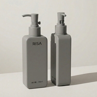 Flacon pompe vide de 150 ml en PETG de luxe pour nettoyant visage, rechargeable, avec logo personnalisé, en matériau recyclable