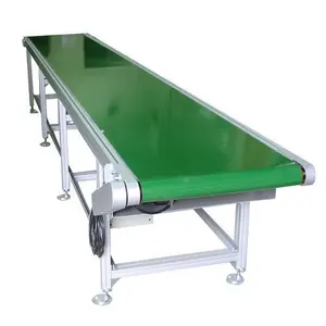 Yüksek kalite özelleştirilmiş PVC/ PU/kauçuk taşıma kayışı alüminyum çerçeve gıda sınıfı bant konveyör makinesi