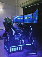 Machine de jeu d'amusement d'arcade de simulateur de course de voiture d'écran de la pièce en gros 3 HD pour le centre de jeu à vendre