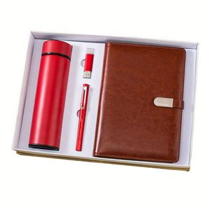 Cuaderno Corporativo Promocional de Tapa Dura con Bolígrafo, Botella, Termo, Memoria USB, en Caja de Regalo para Ejecutivos - Product Image 4